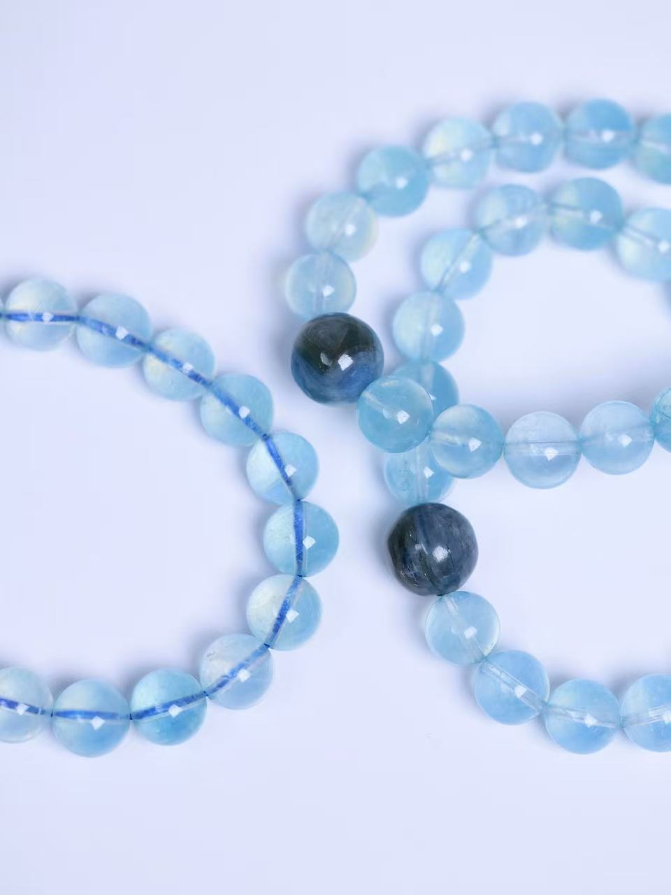 Aquamarine &Kyanite Bracelet