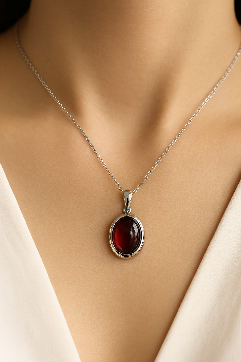 Natural Blood Amber Pendant