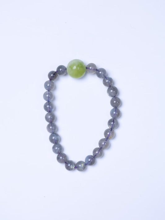 Labradorite & Nephrite Bracelet