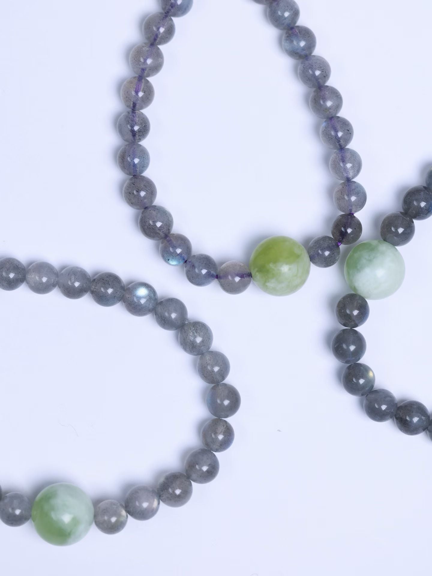 Labradorite & Nephrite Bracelet