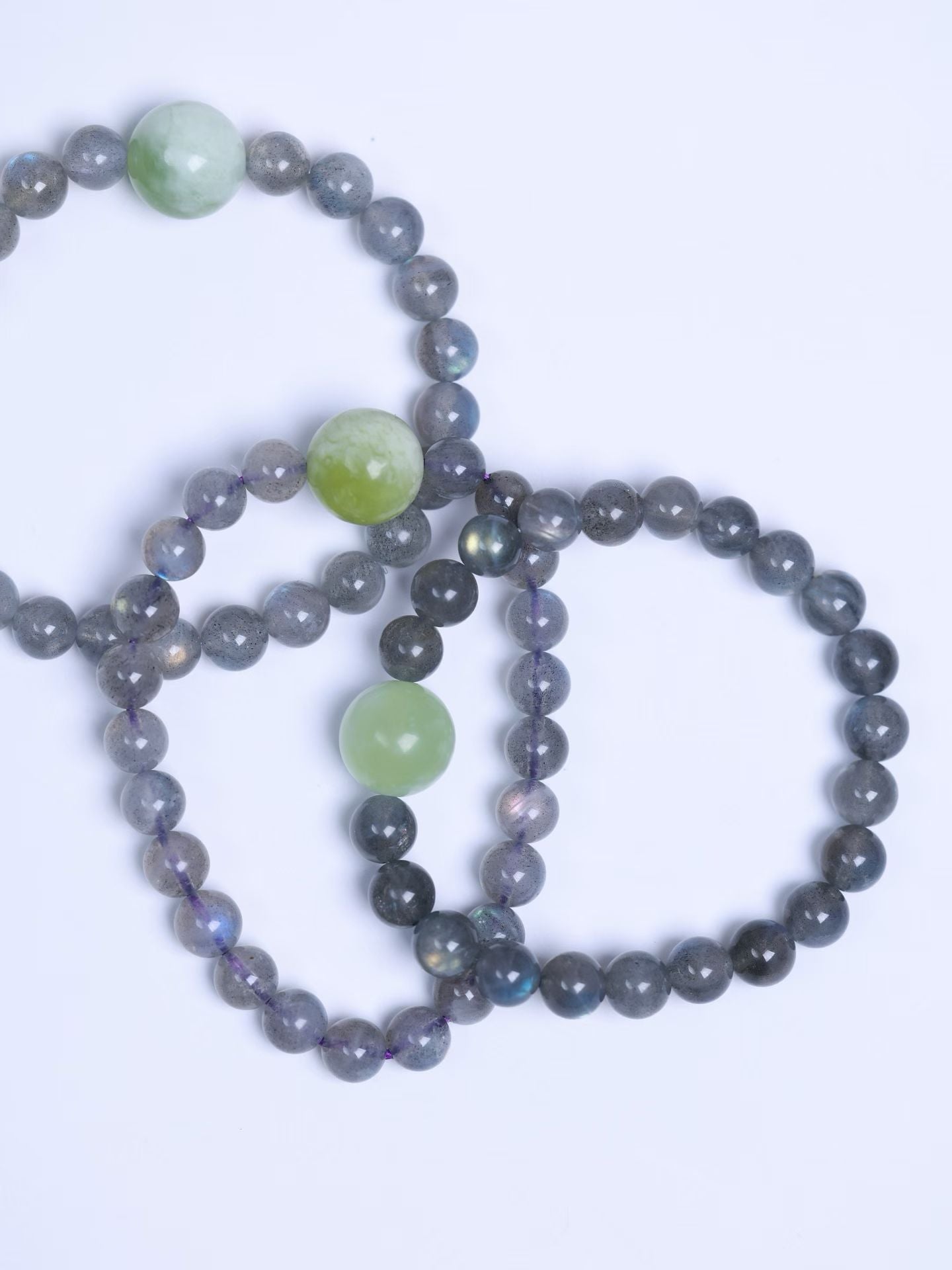 Labradorite & Nephrite Bracelet