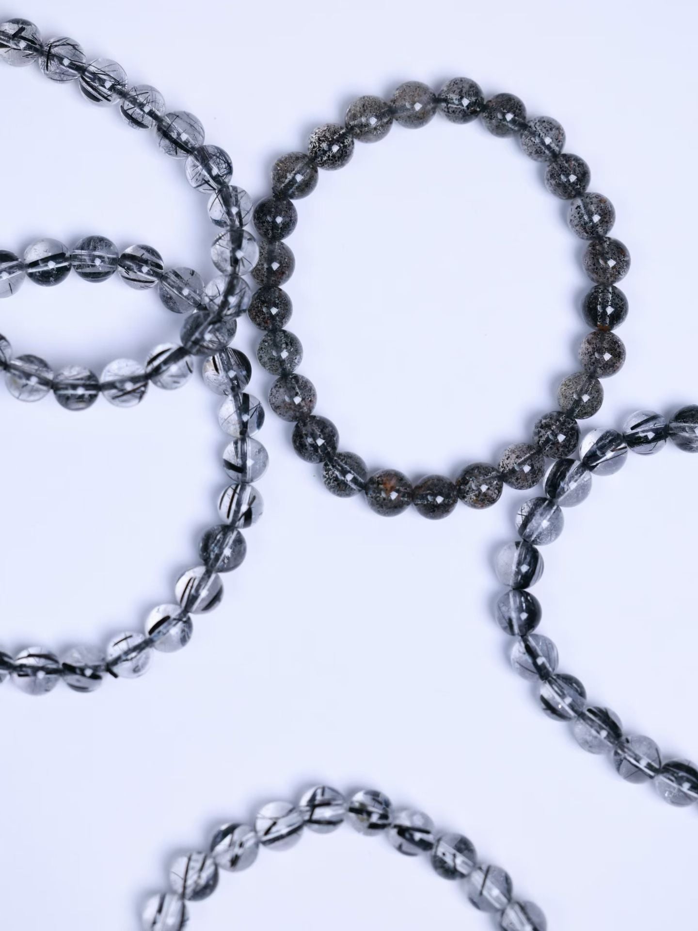 Black Strawberry Quartz Bracelet