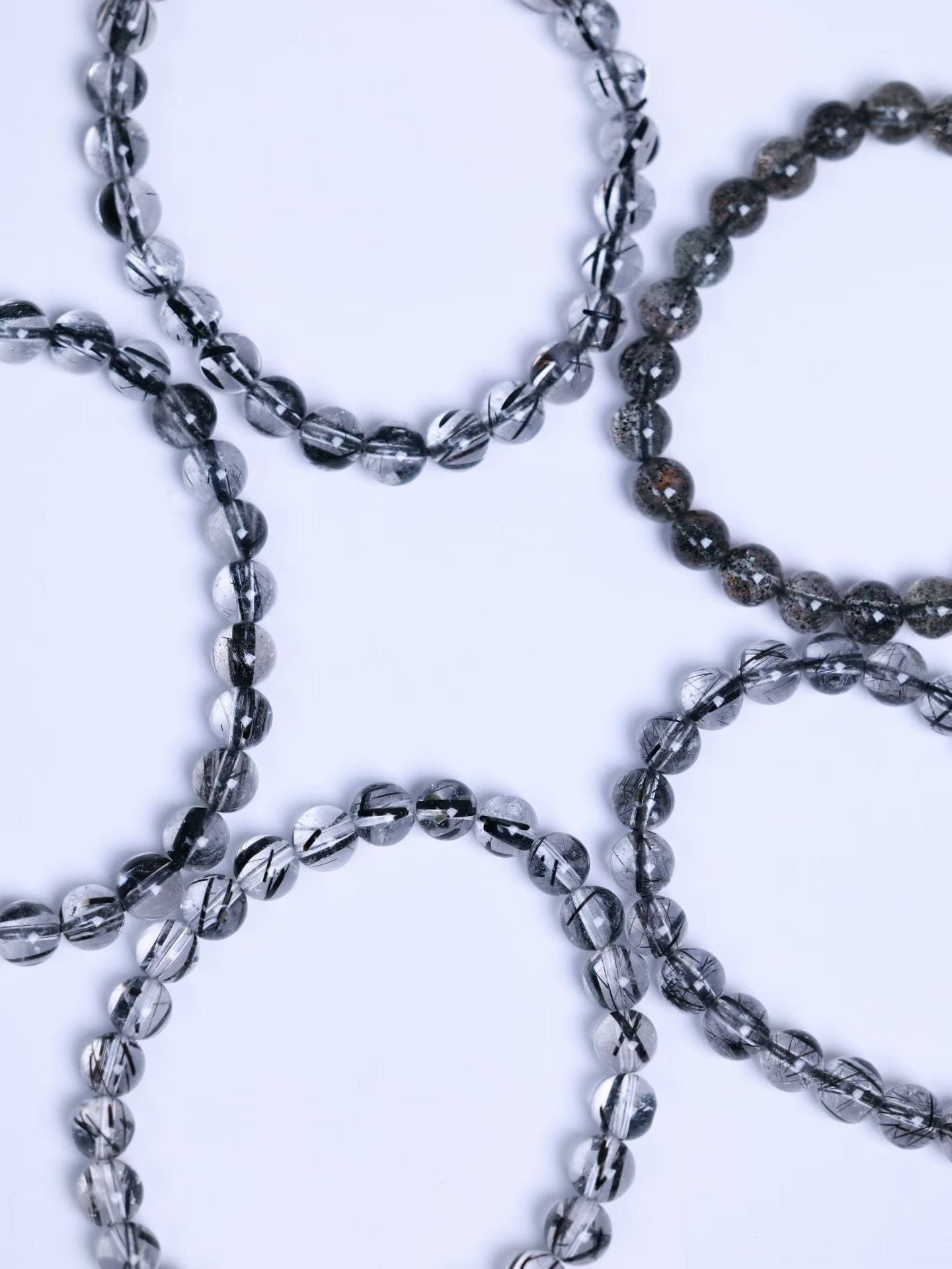 Black Rutilated Quartz Bracelet