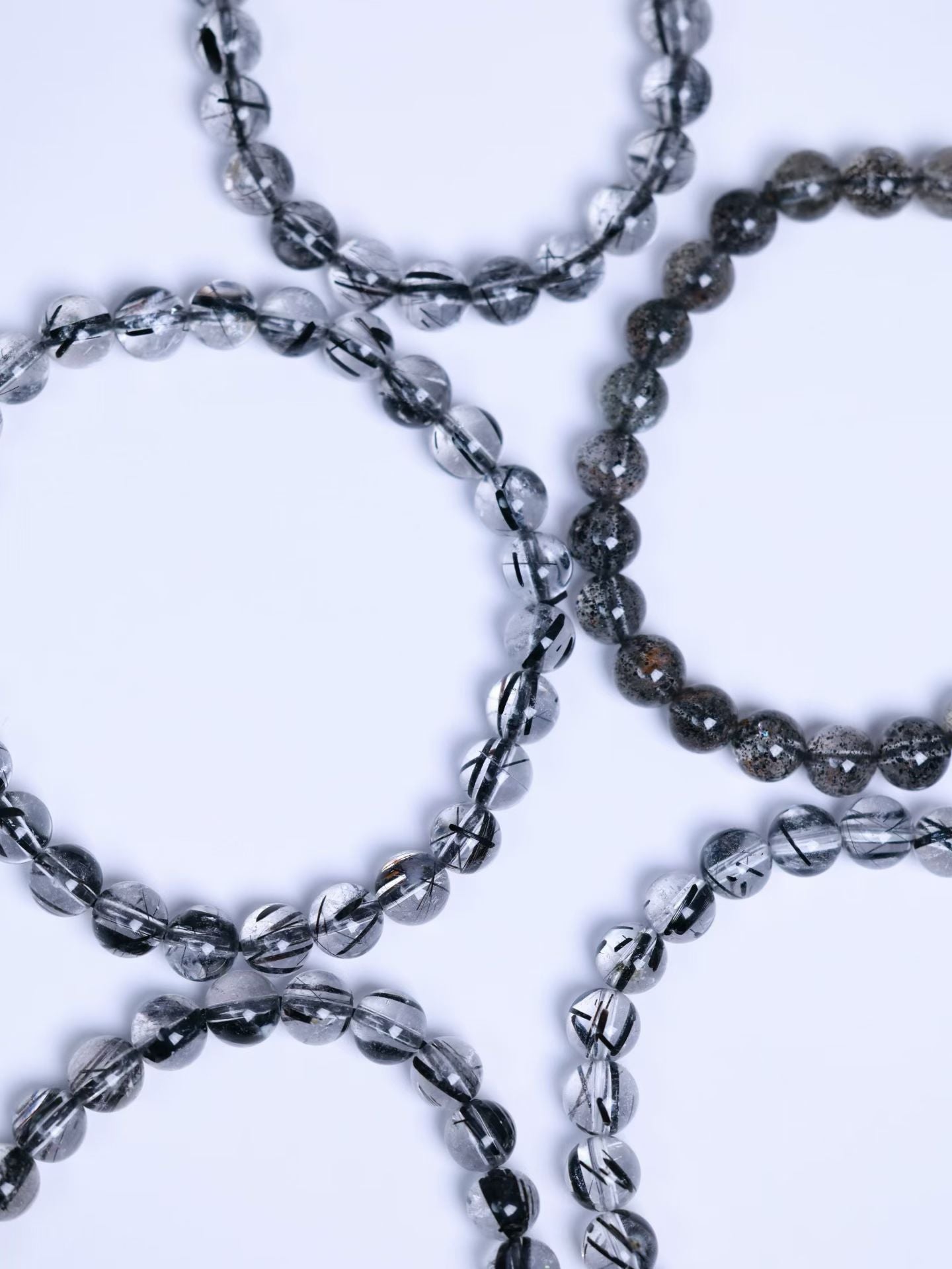 Black Strawberry Quartz Bracelet
