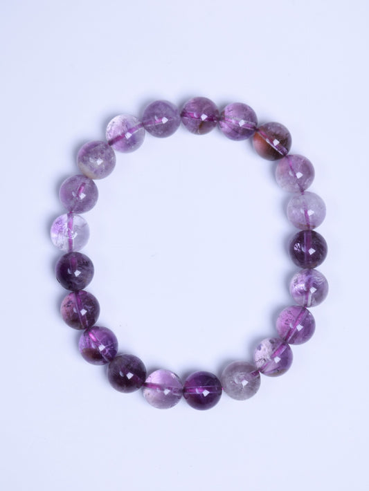 Purple Phantom Quartz Bracelet