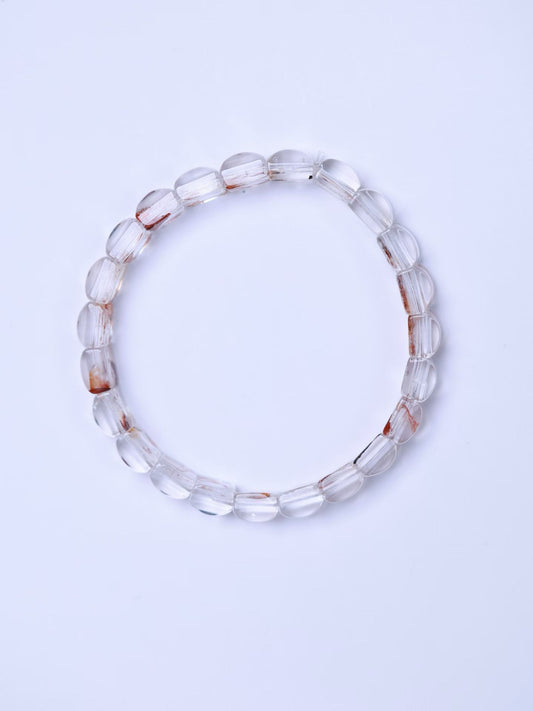 Red glue flower crystal  Bracelet