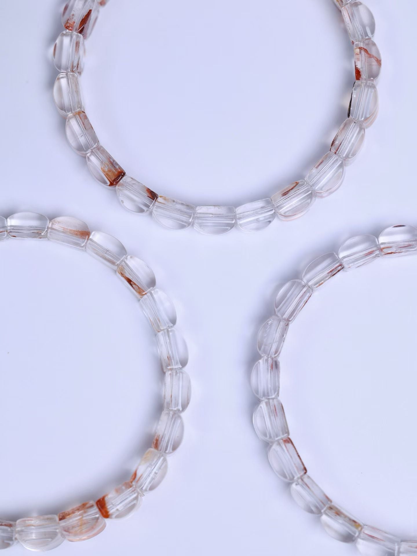 Red glue flower crystal  Bracelet