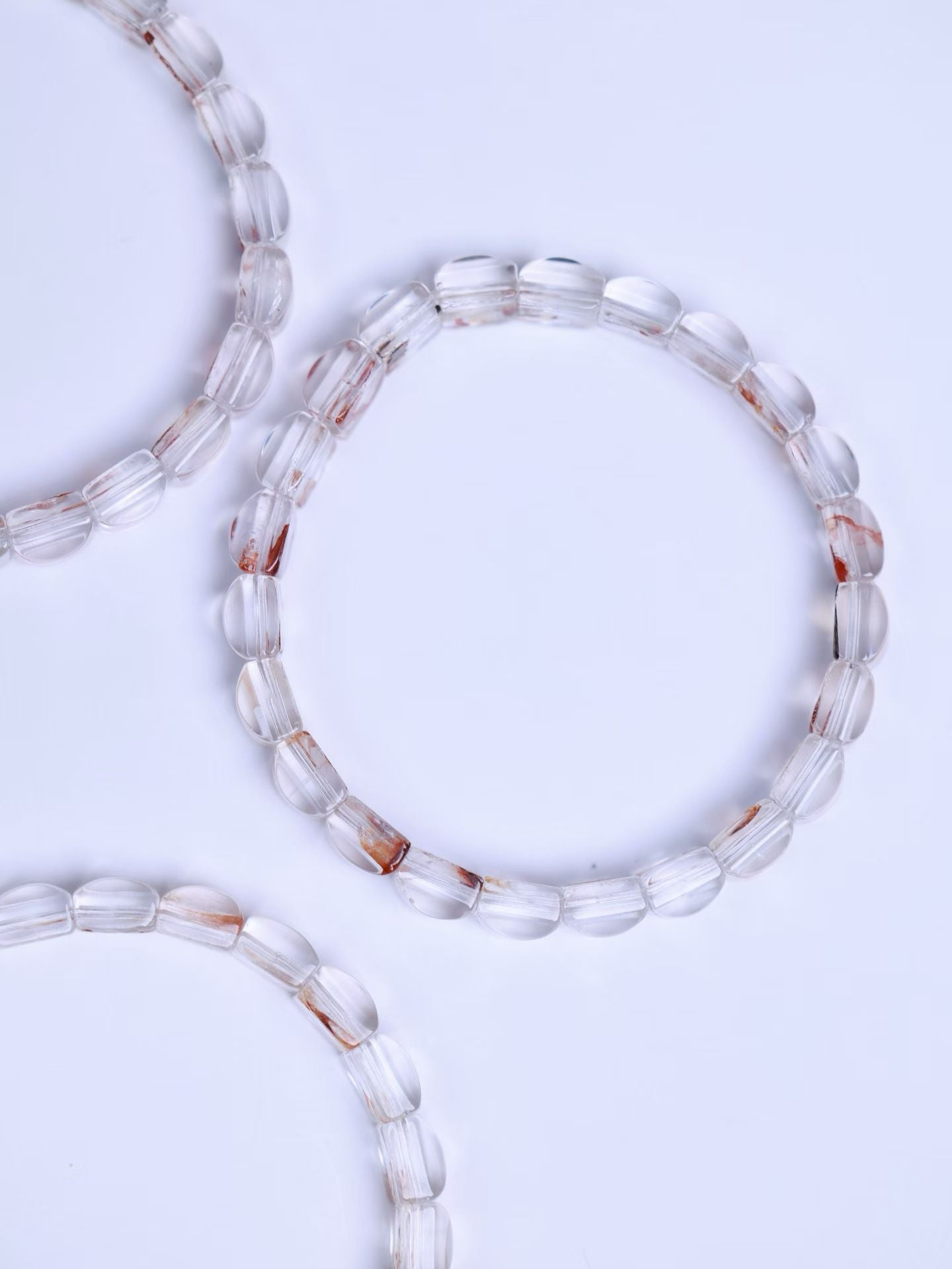 Red glue flower crystal  Bracelet