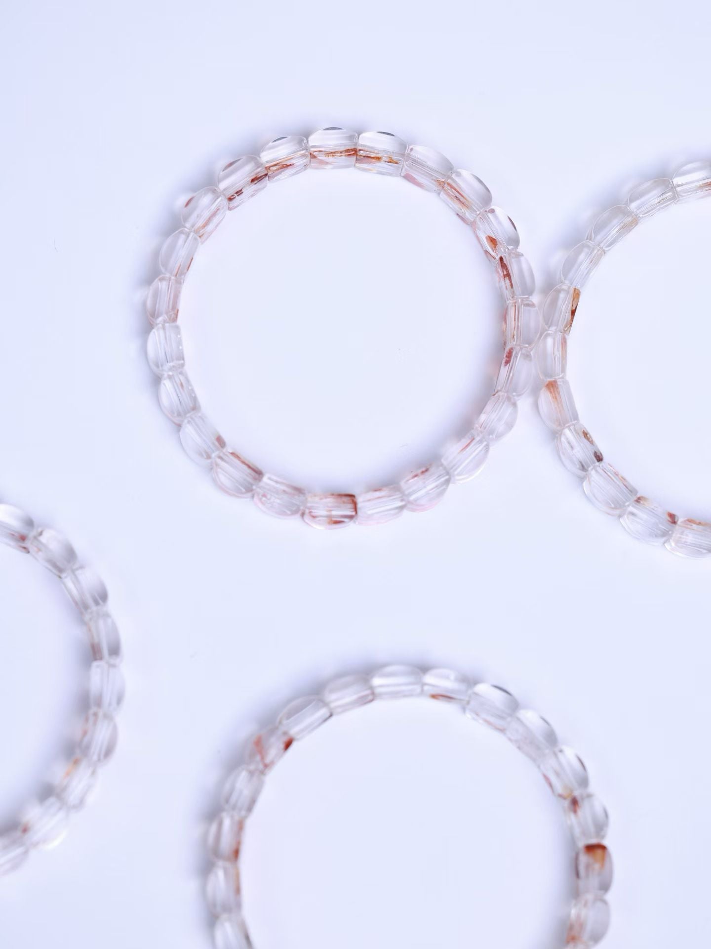 Red glue flower crystal  Bracelet