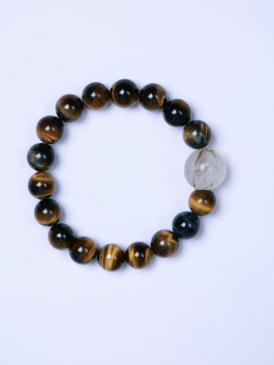 Tiger‘s Eye & Old Melon Beads Bracelet