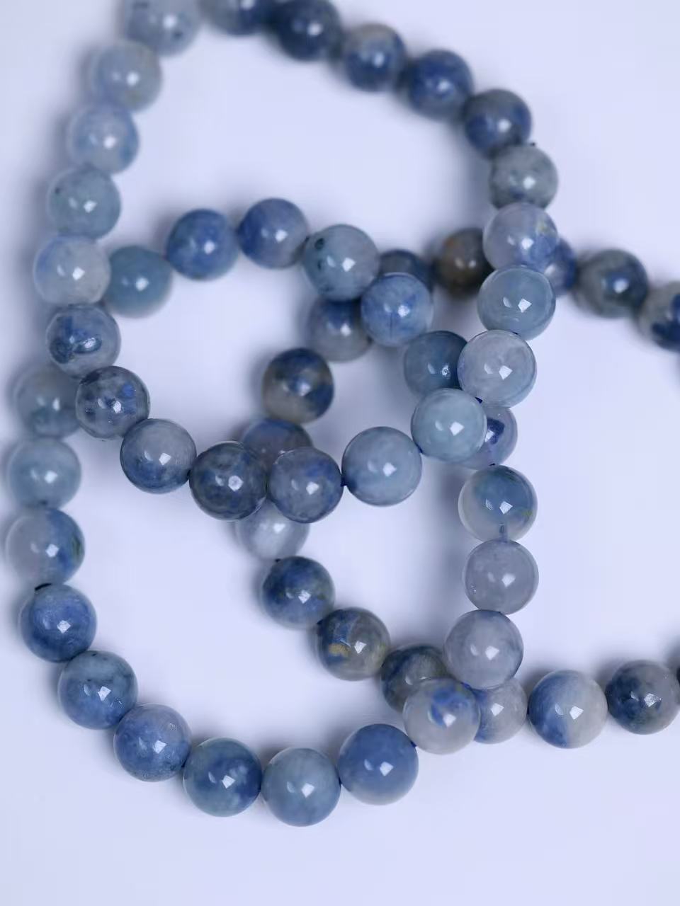 Blue-veined Stone Bracelet