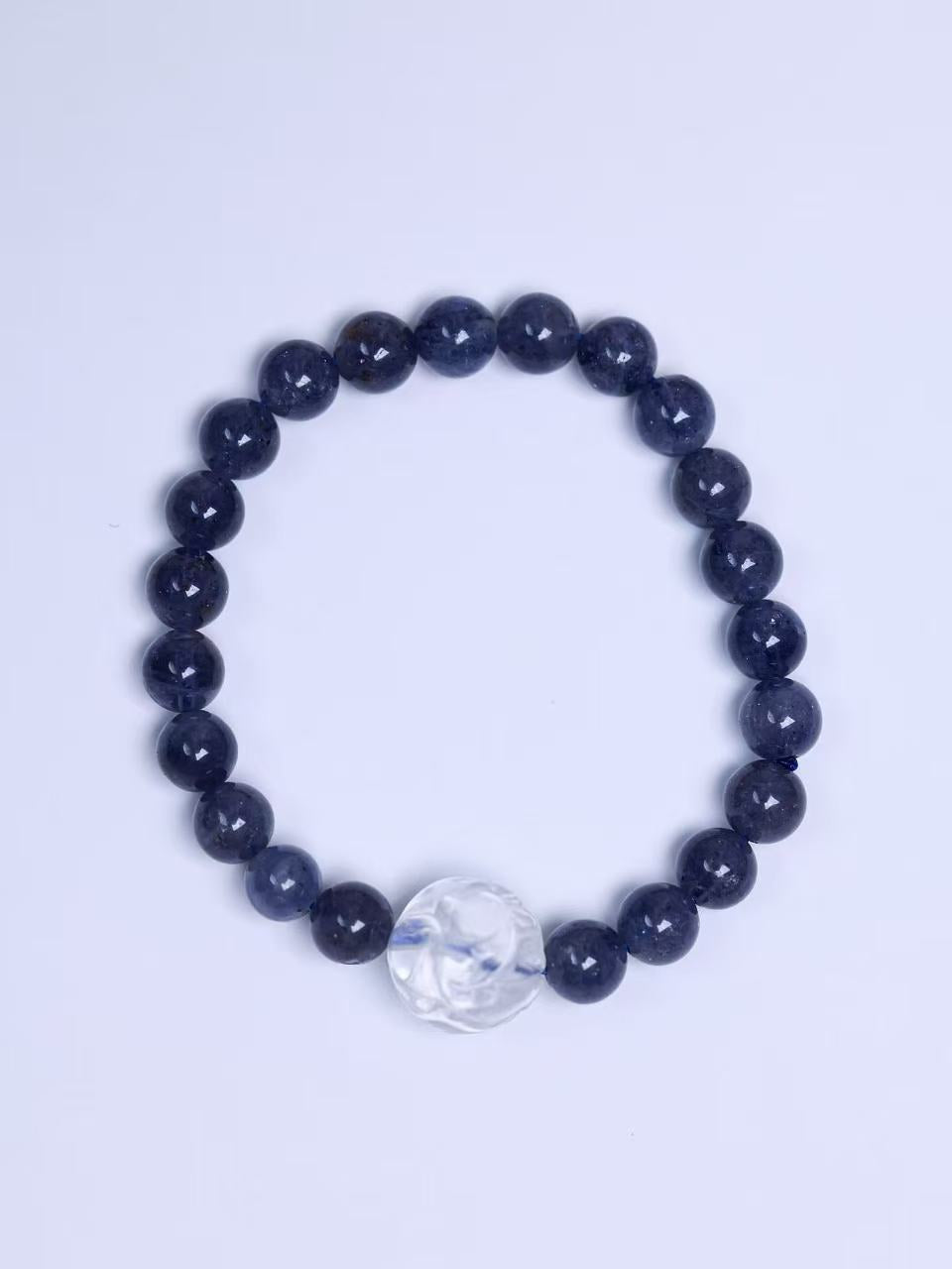 Lolite & Clear Quartz Bracelet