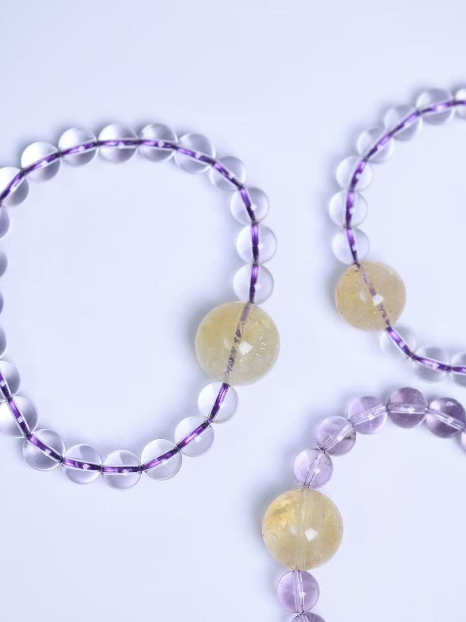 Bolivian Amethyst & Citrine Bracelet
