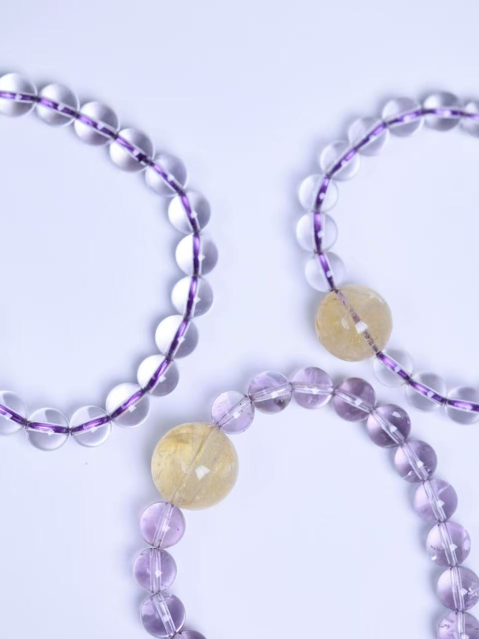 Bolivian Amethyst & Citrine Bracelet