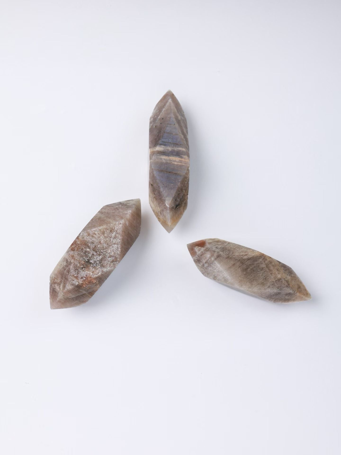 Sun-Moon Double Terminated Diamond Quartz