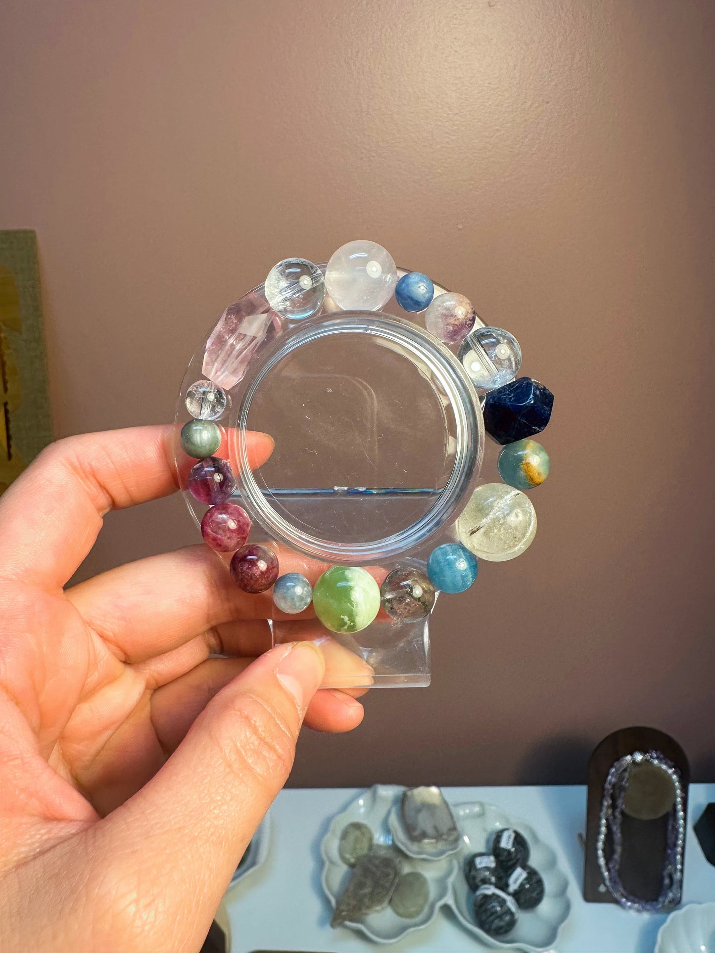 Crafting a crystal bracelet uniquely yours, guided by the wisdom of classical astrology.