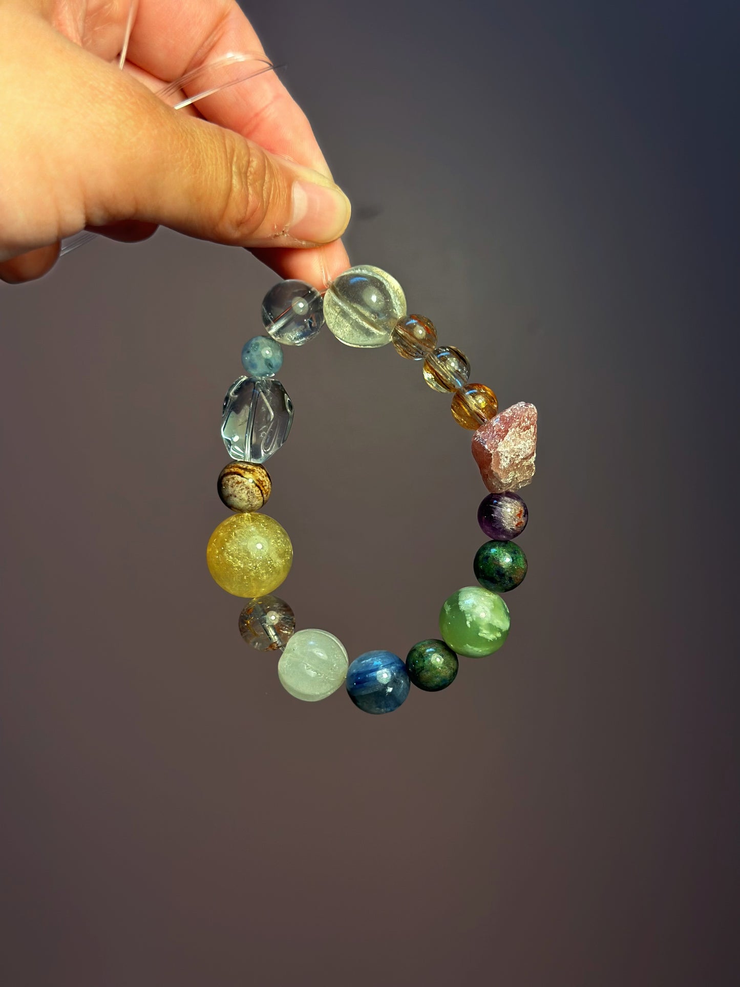 Crafting a crystal bracelet uniquely yours, guided by the wisdom of classical astrology.