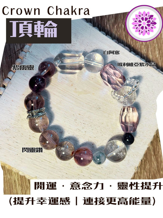 七脈輪水晶手鍊