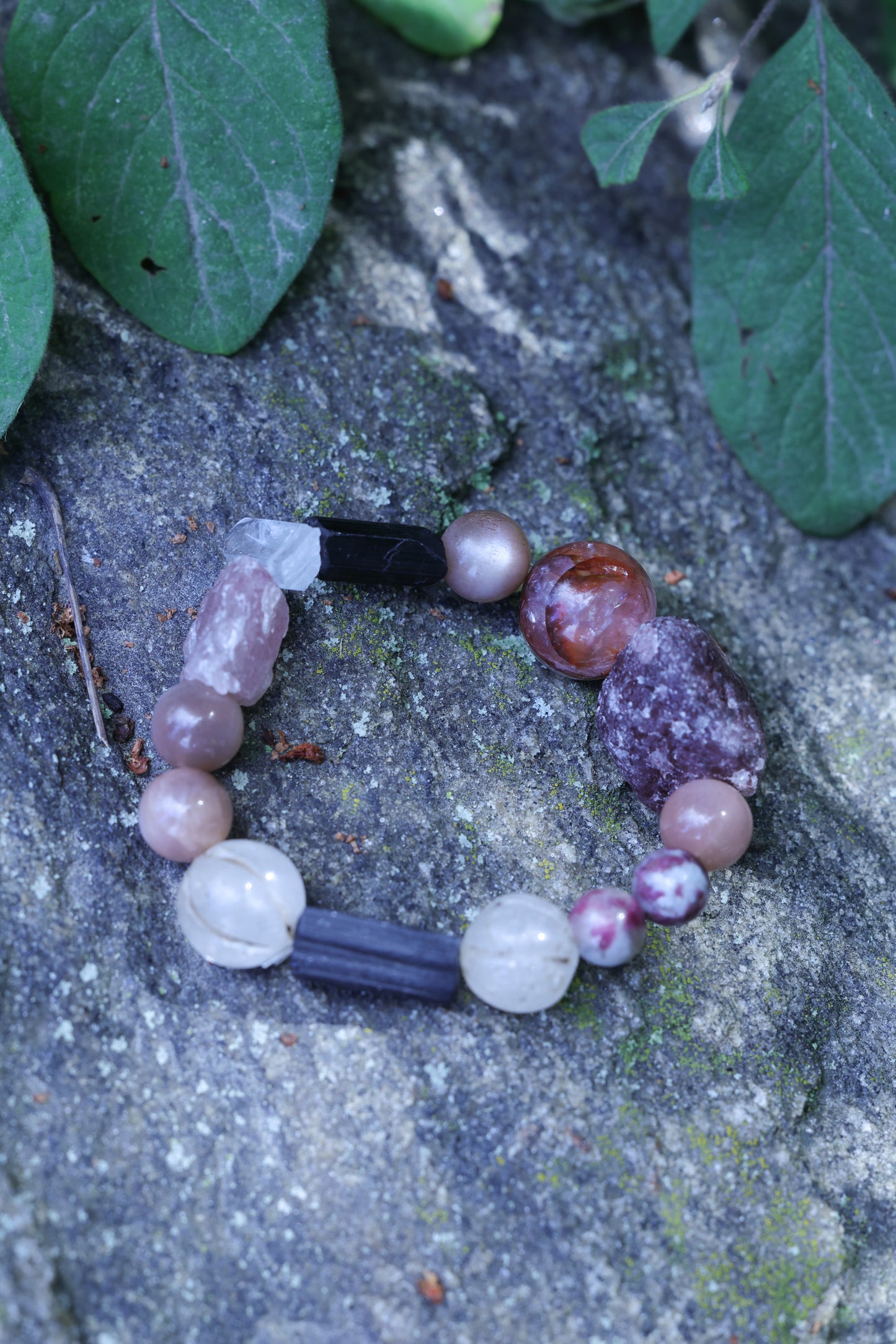 #10 🌿Witchwood Raw Stone Crystal Bracelet🌿