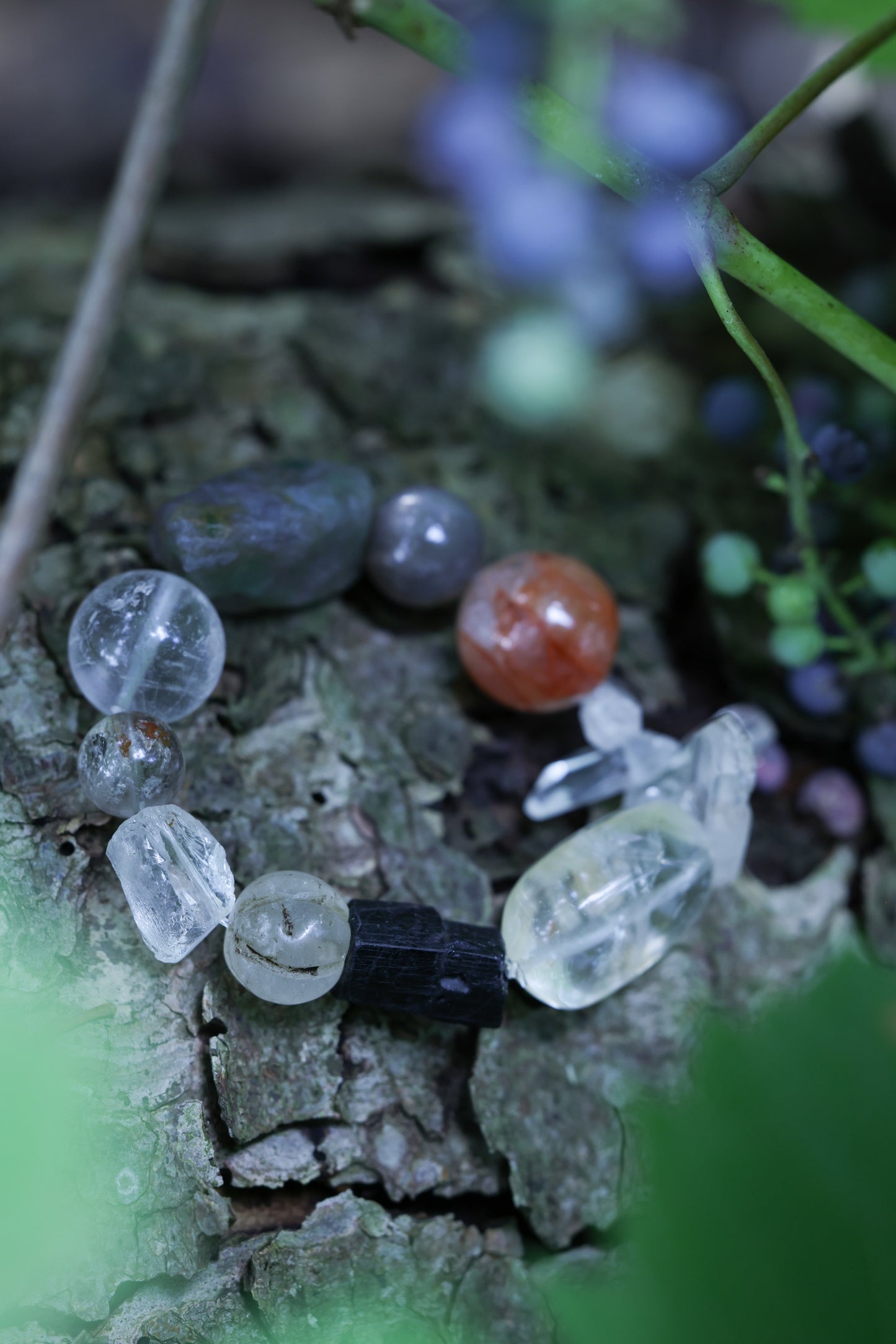 #20 🌿Witchwood Raw Stone Crystal Bracelet🌿
