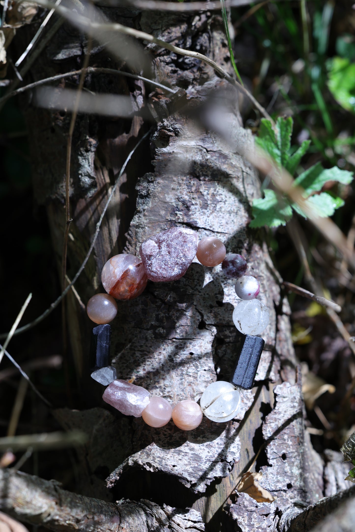 #10 🌿Witchwood Raw Stone Crystal Bracelet🌿