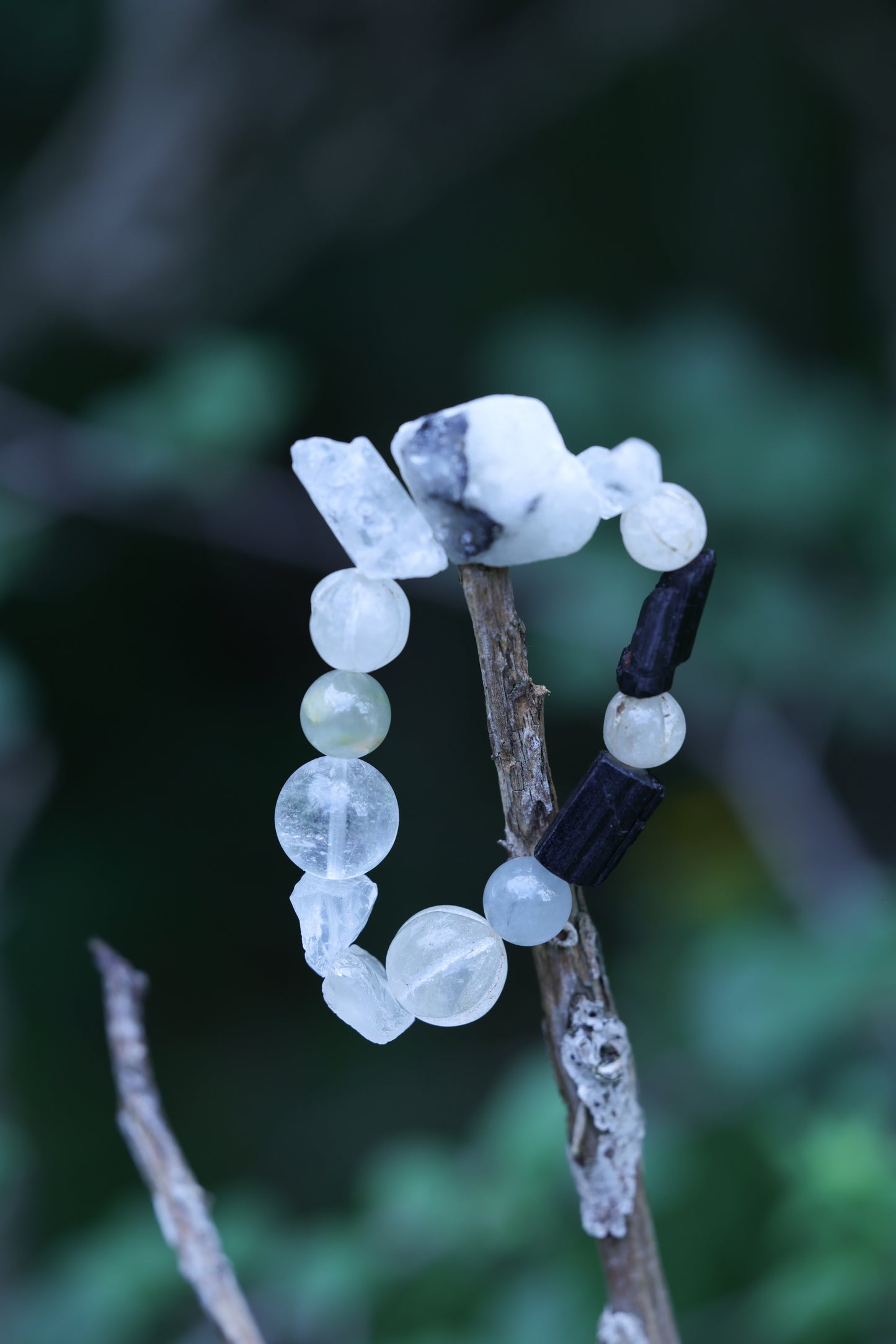 #11 🌿Witchwood Raw Stone Crystal Bracelet🌿