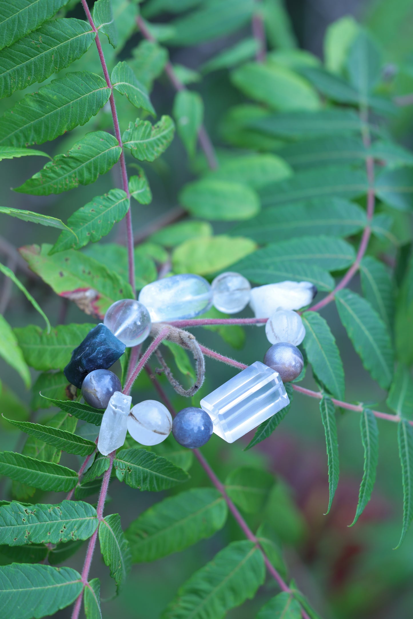 #25 🌿Witchwood Raw Stone Crystal Bracelet🌿