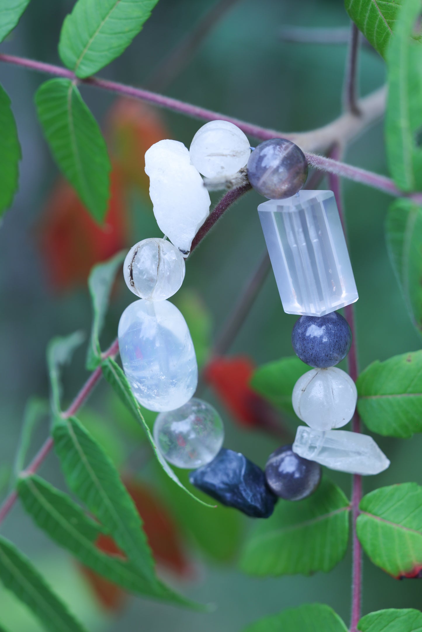 #25 🌿Witchwood Raw Stone Crystal Bracelet🌿