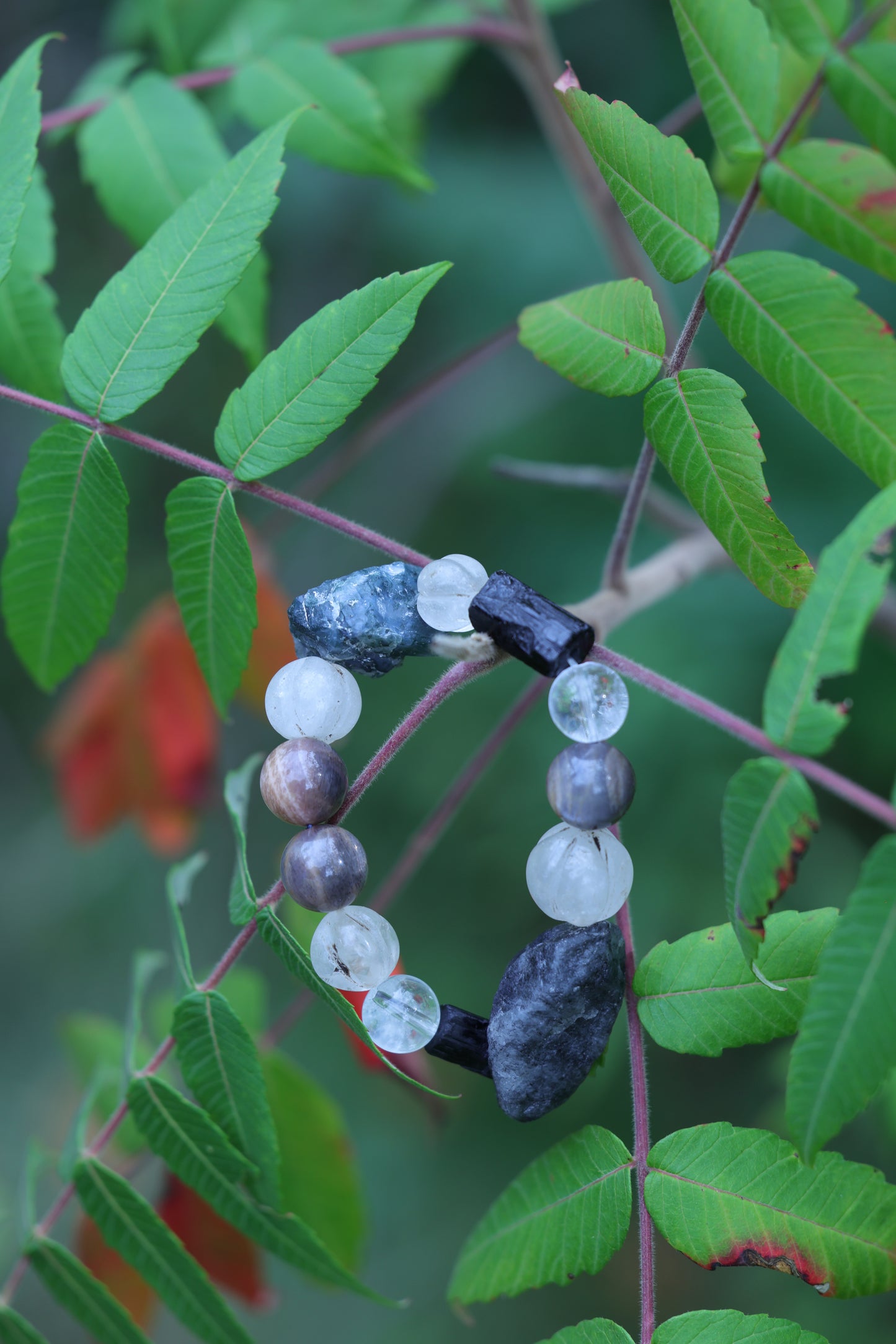 #8 🌿Witchwood Raw Stone Crystal Bracelet🌿