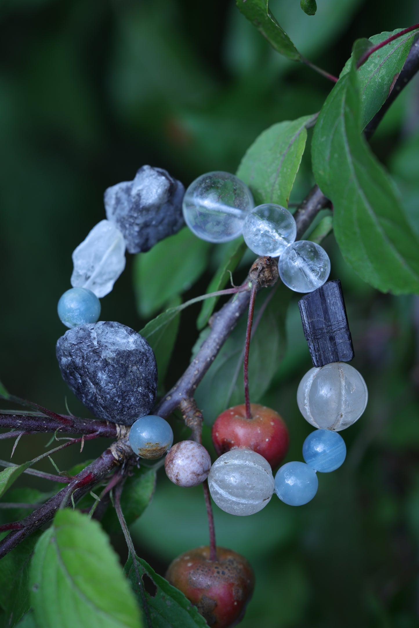 #9 🌿Witchwood Raw Stone Crystal Bracelet🌿