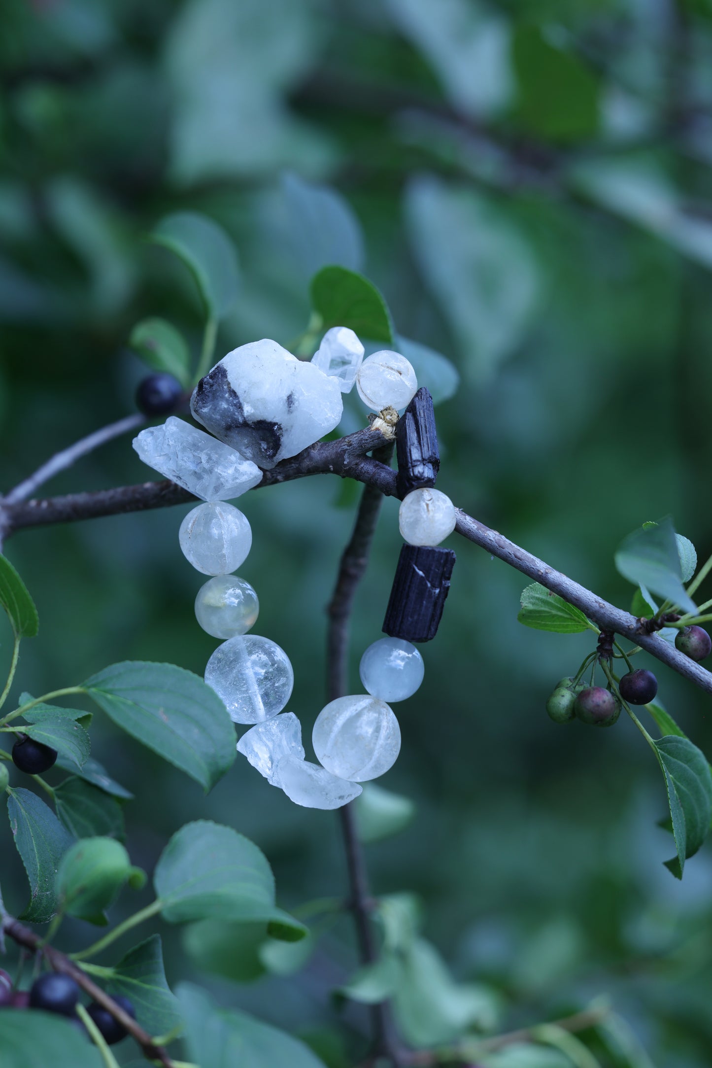 #11 🌿Witchwood Raw Stone Crystal Bracelet🌿