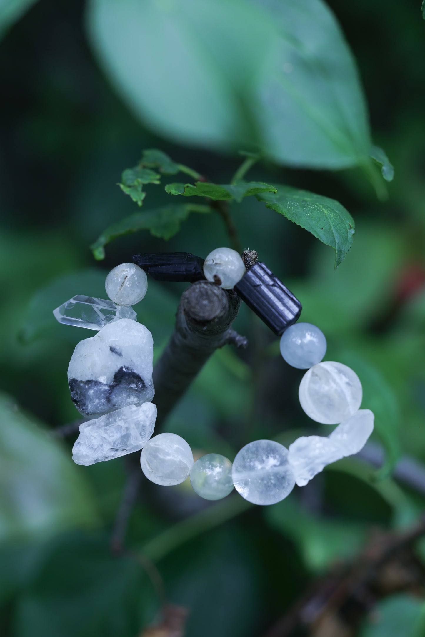 #11 🌿Witchwood Raw Stone Crystal Bracelet🌿
