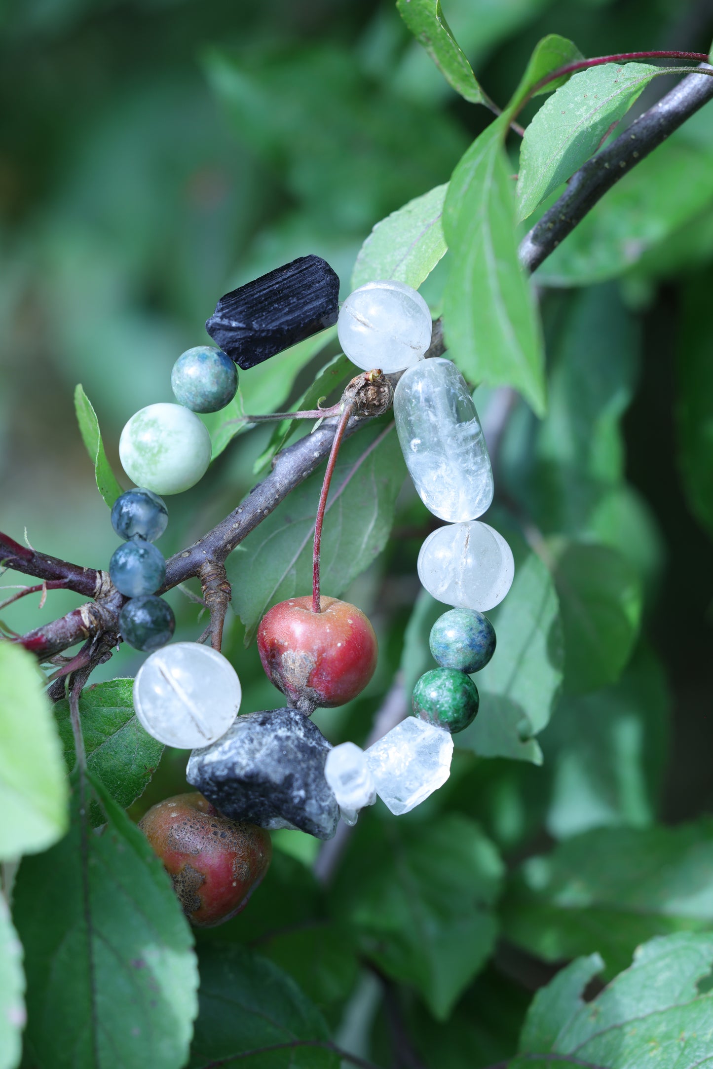 #14 🌿Witchwood Raw Stone Crystal Bracelet🌿