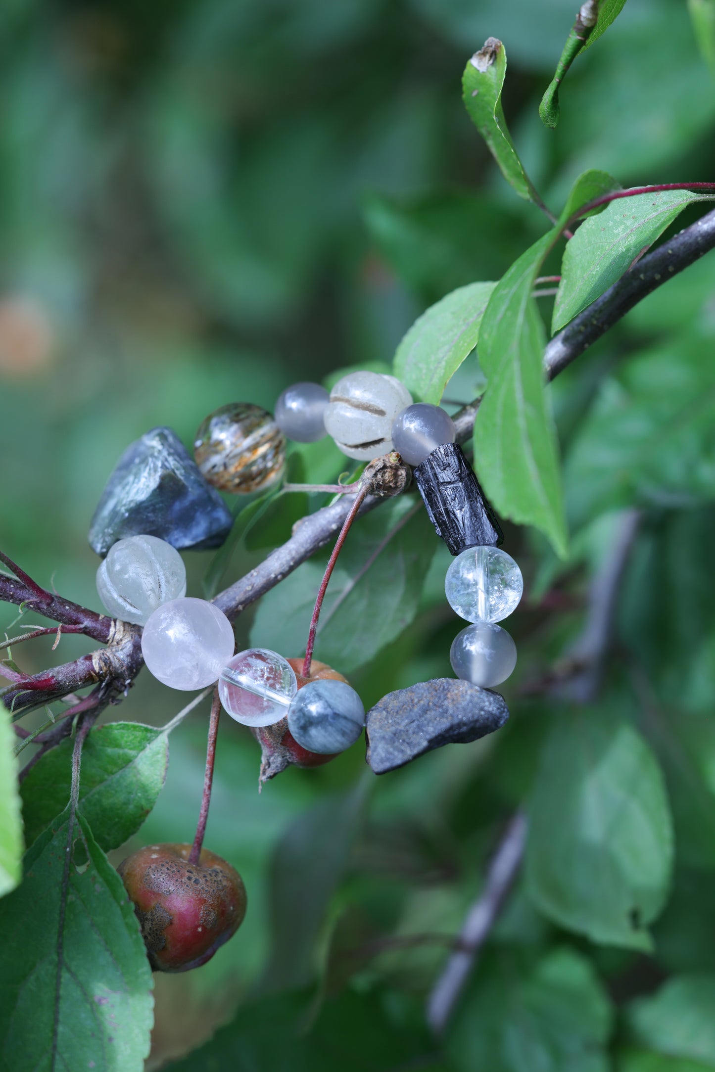 #18 🌿Witchwood Raw Stone Crystal Bracelet🌿
