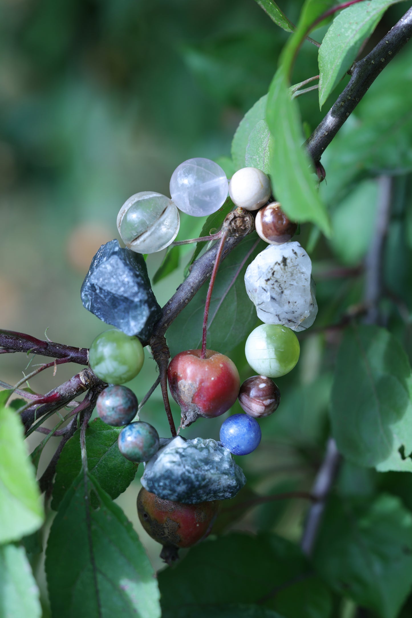 #15 🌿Witchwood Raw Stone Crystal Bracelet🌿