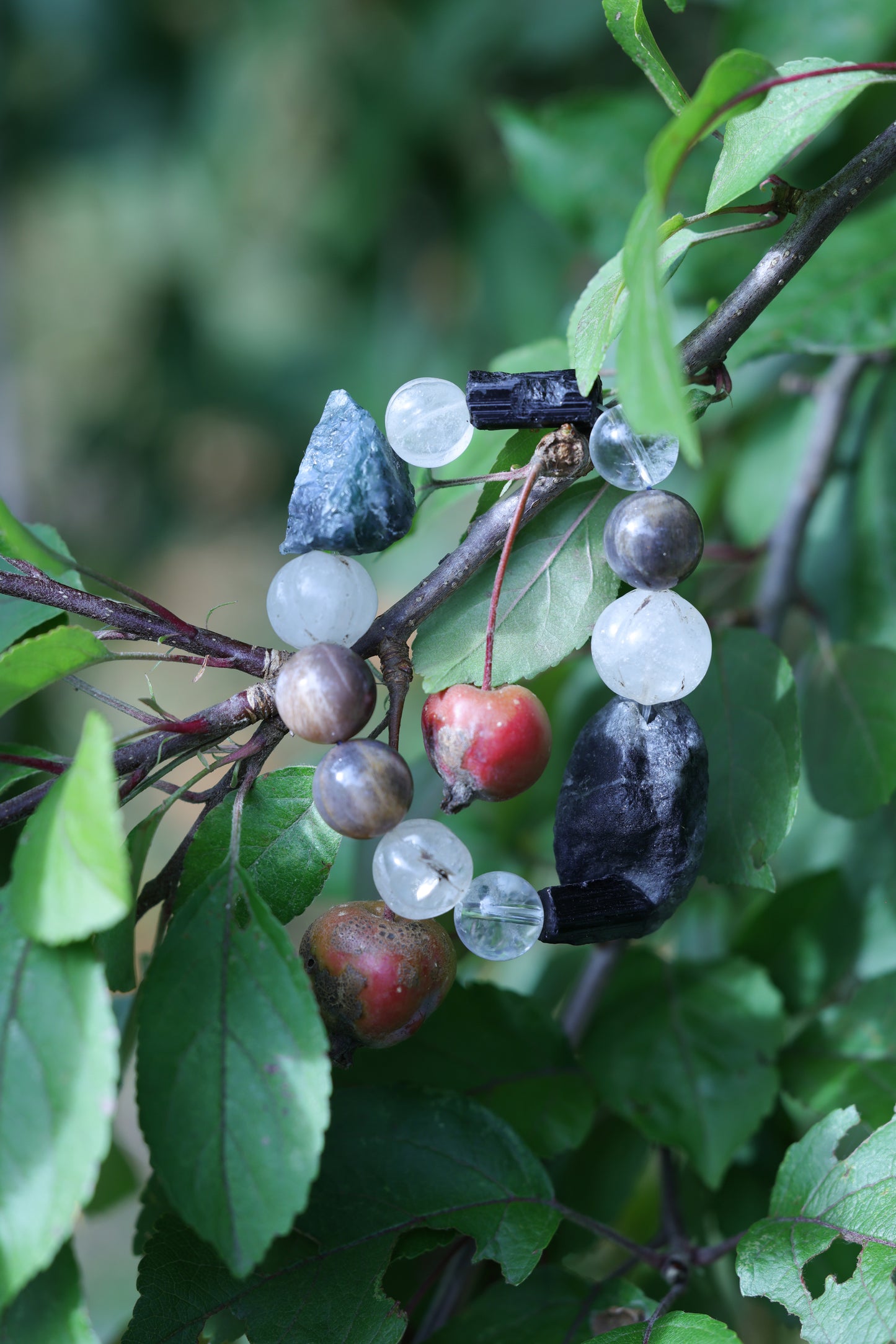 #8 🌿Witchwood Raw Stone Crystal Bracelet🌿