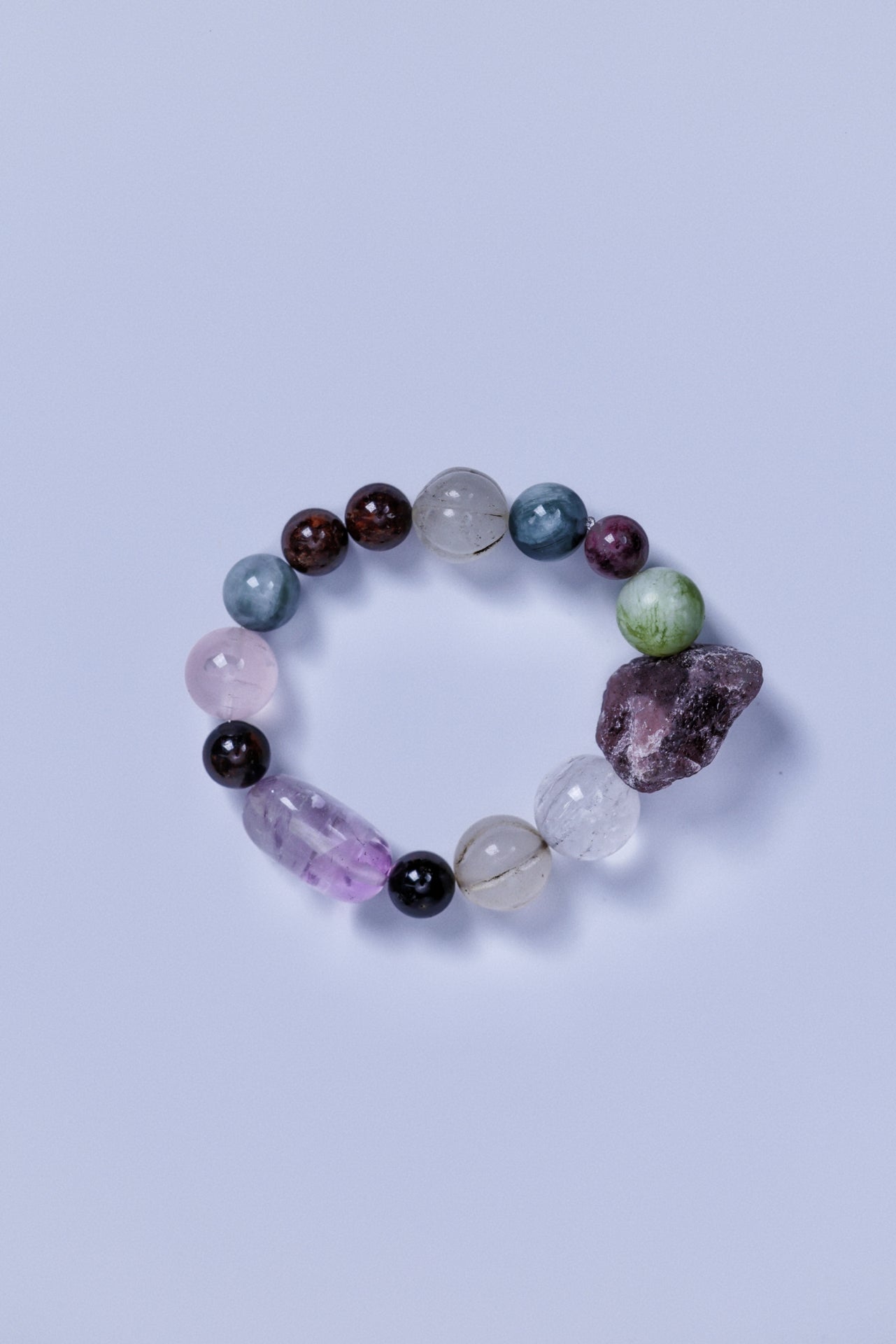 #5 🌿Witchwood Raw Stone Crystal Bracelet🌿