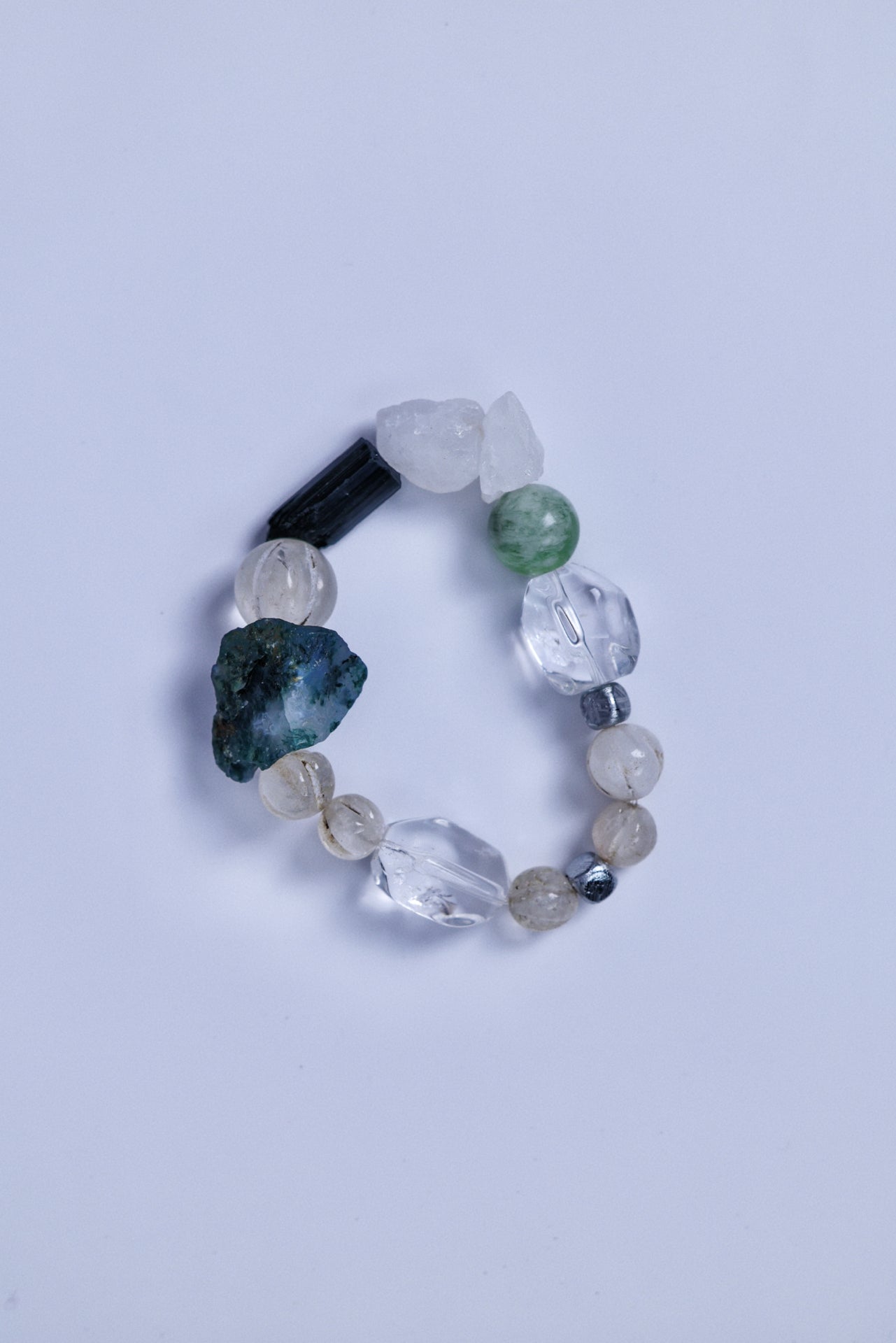 #13 🌿Witchwood Raw Stone Crystal Bracelet🌿