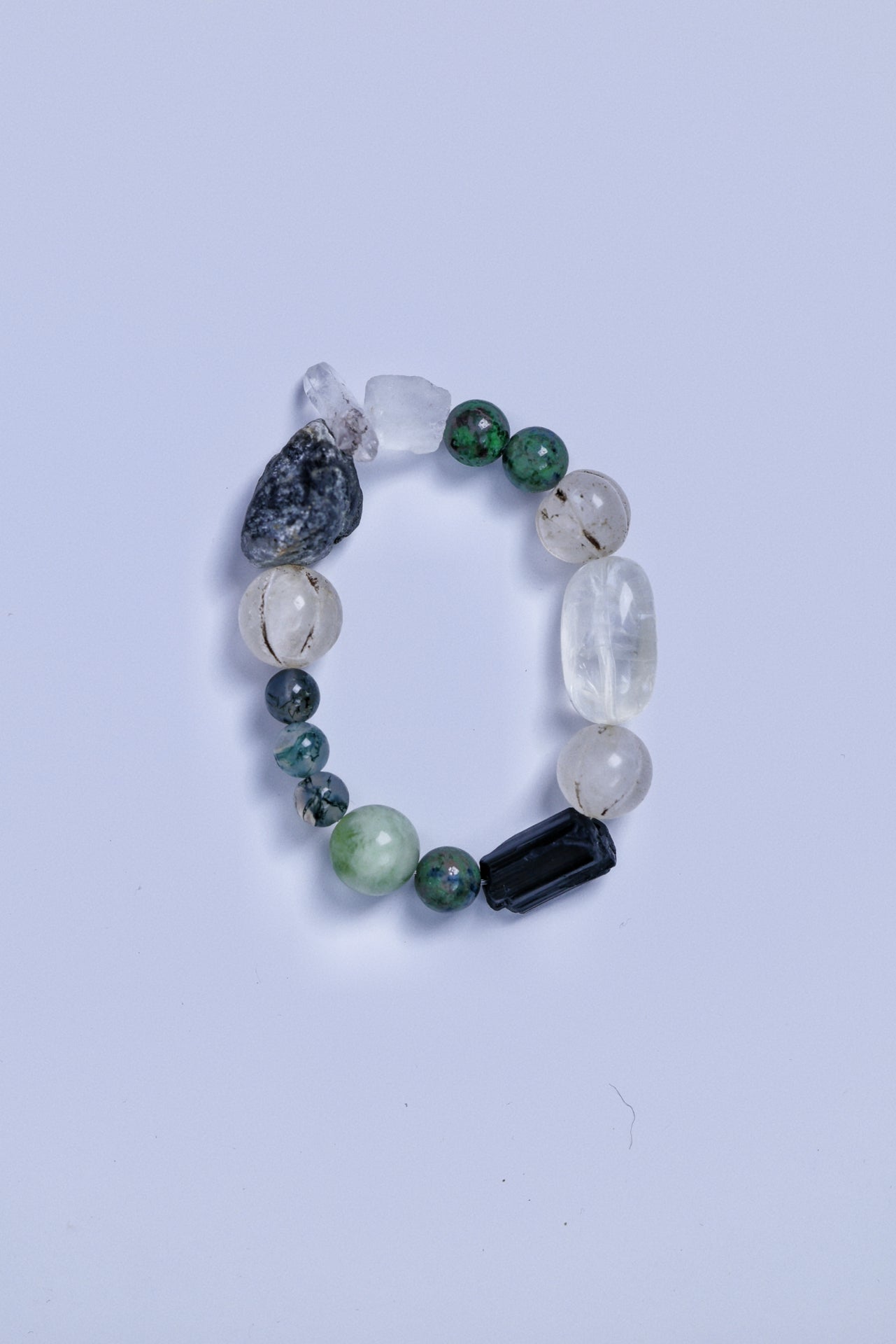 #14 🌿Witchwood Raw Stone Crystal Bracelet🌿