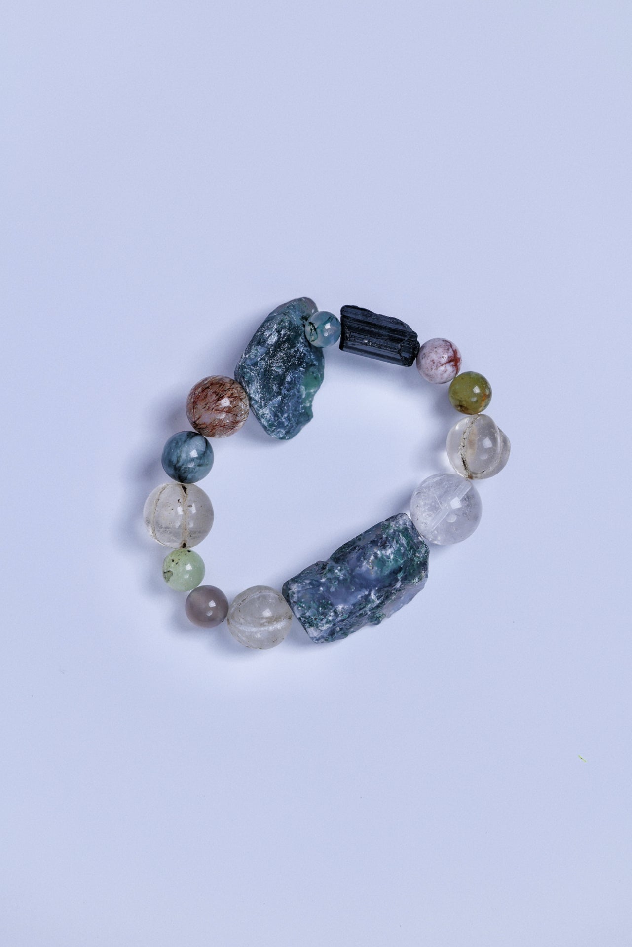 #17 🌿Witchwood Raw Stone Crystal Bracelet🌿