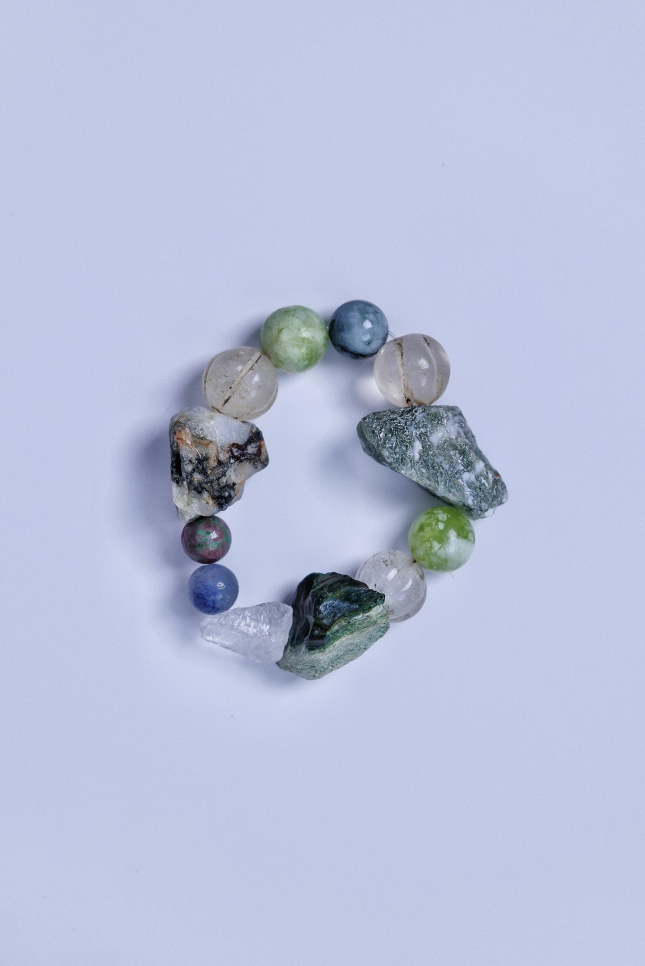 #21 🌿Witchwood Raw Stone Crystal Bracelet🌿