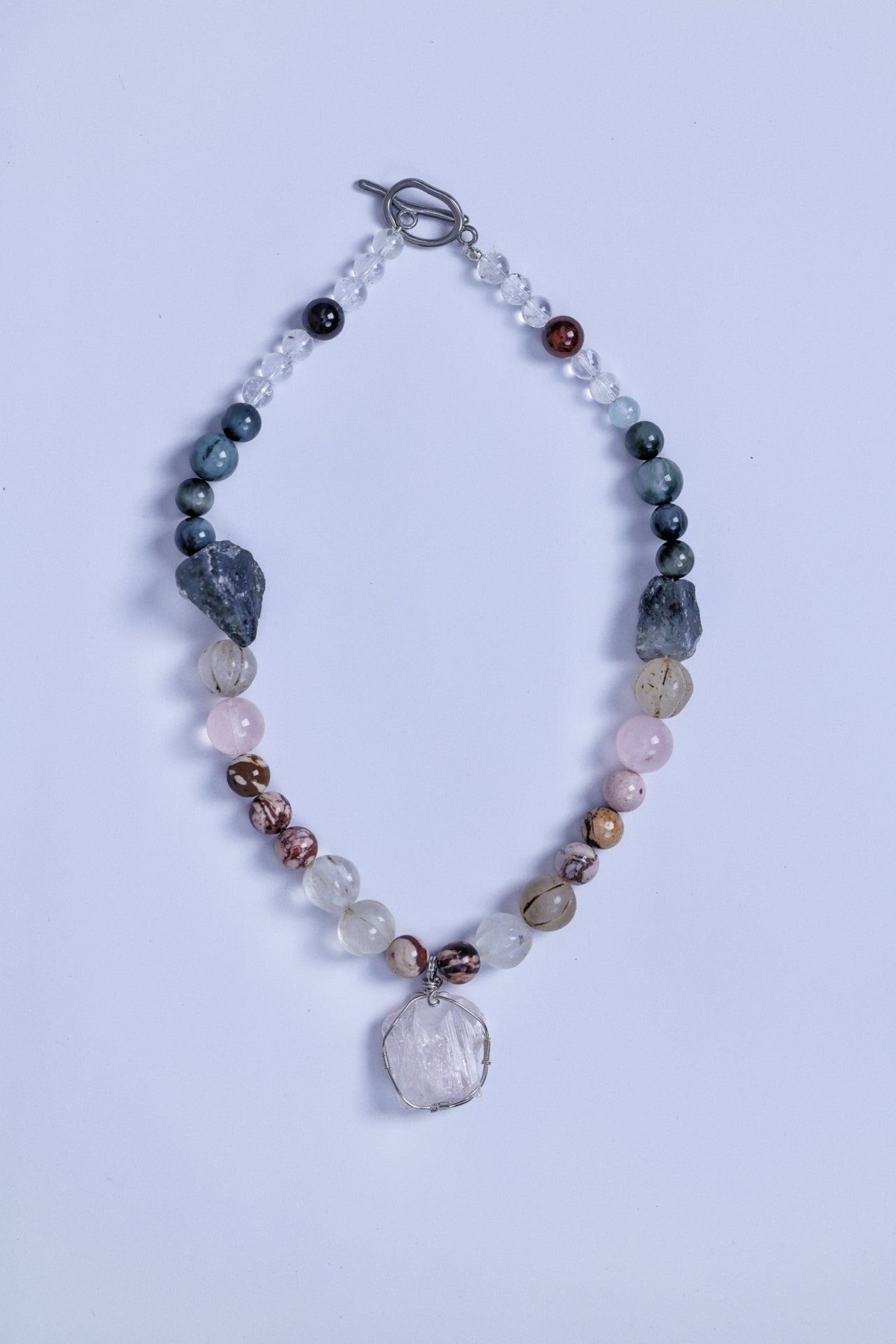 #6 🌿 Witchwood Raw Stone Crystal Necklace🌿