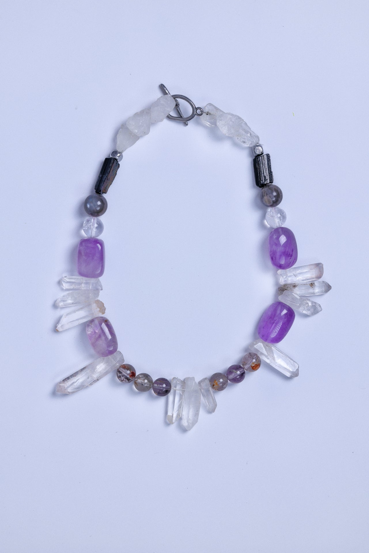 #2 🌿 Witchwood Raw Stone Crystal Necklace🌿