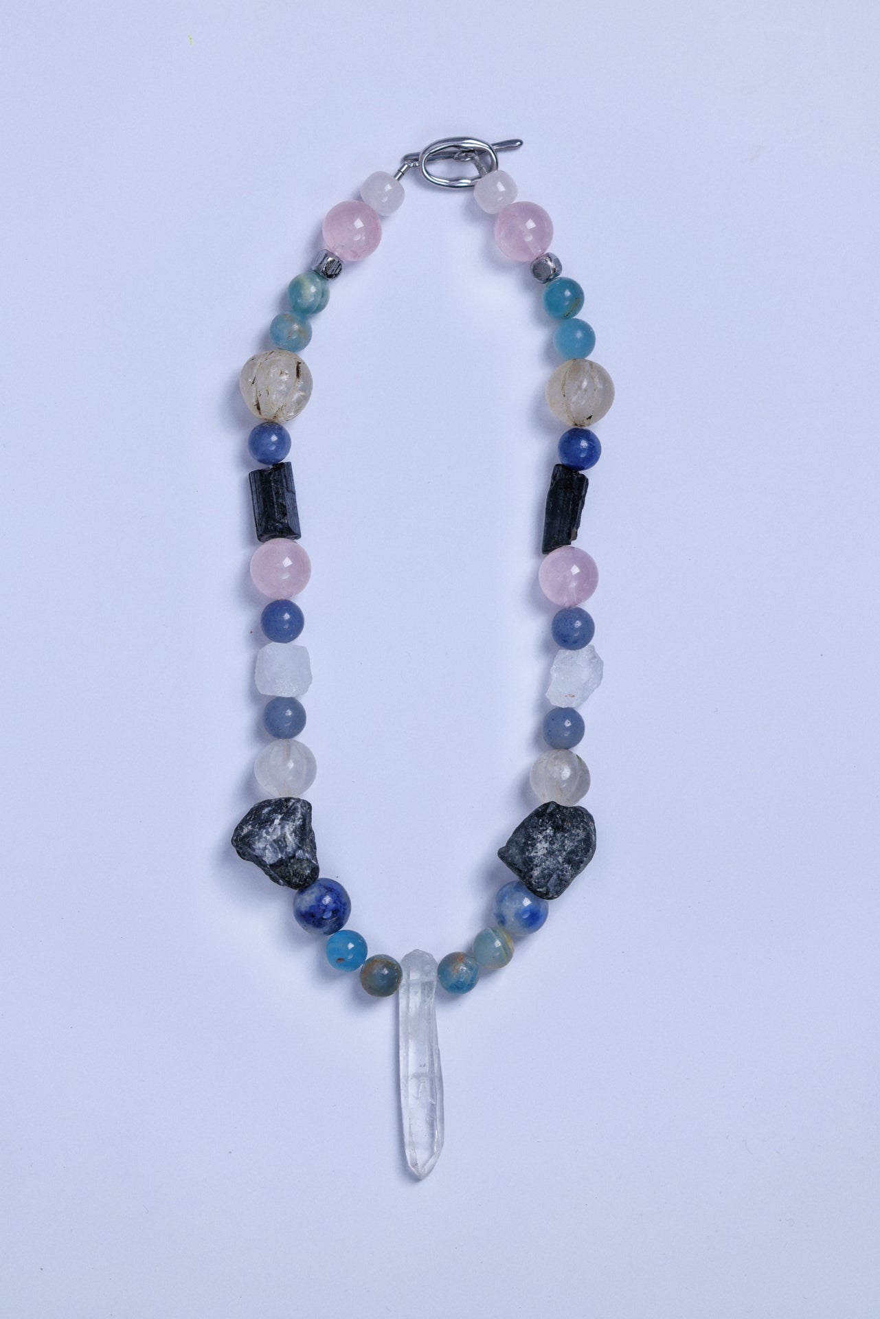 #7 🌿 Witchwood Raw Stone Crystal Necklace🌿