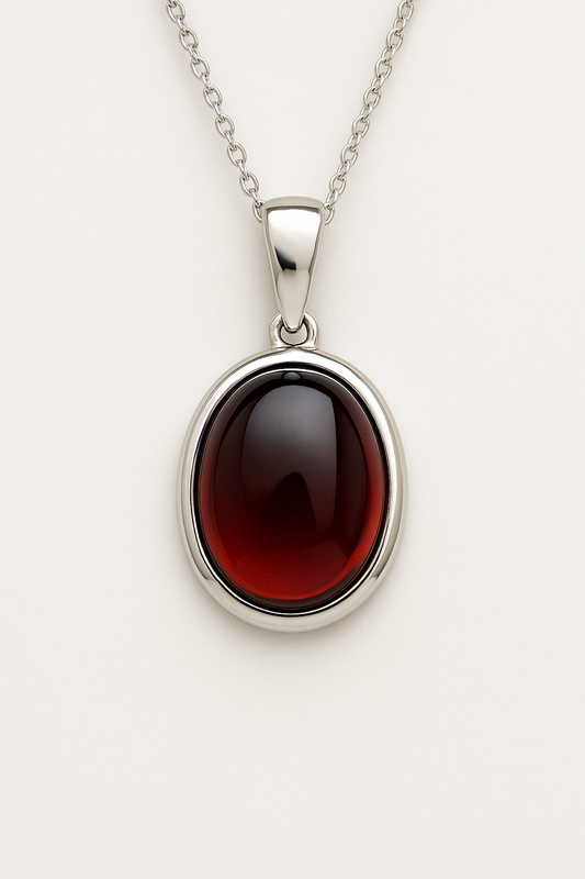 Natural Blood Amber Pendant